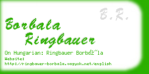 borbala ringbauer business card